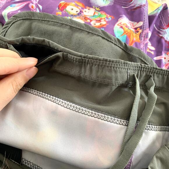 3/$15 NEW Dota 2 Logo Printed Shorts with Zippered Pocket in Gray/Purple - Picture 6 of 9